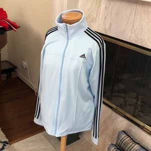 Vintage Adidas Track suit jacket Light Blue XL